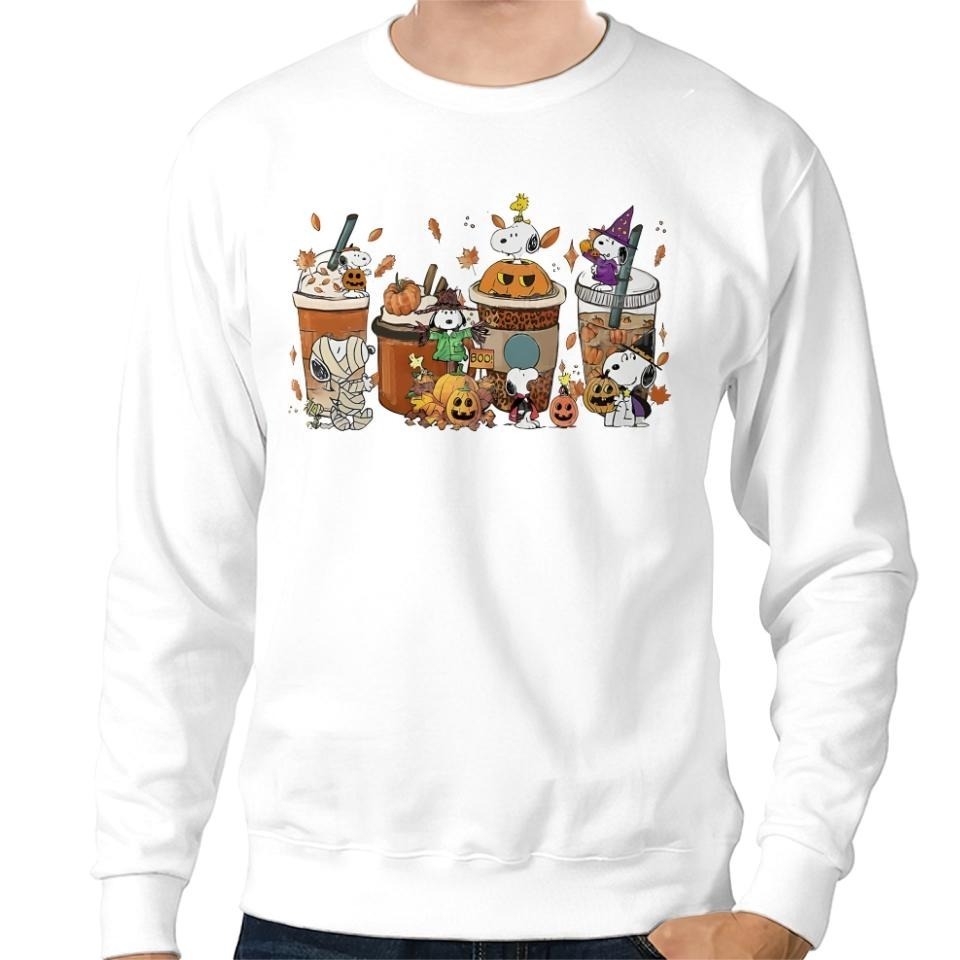 Fall Coffee Snoopy Dog Sweatshirt, Snoopy Dog Sweatshirt